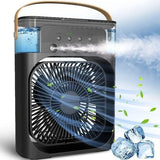 Portable Air Cooler Desk Fan with Water Spray – USB Mini Air Conditioner